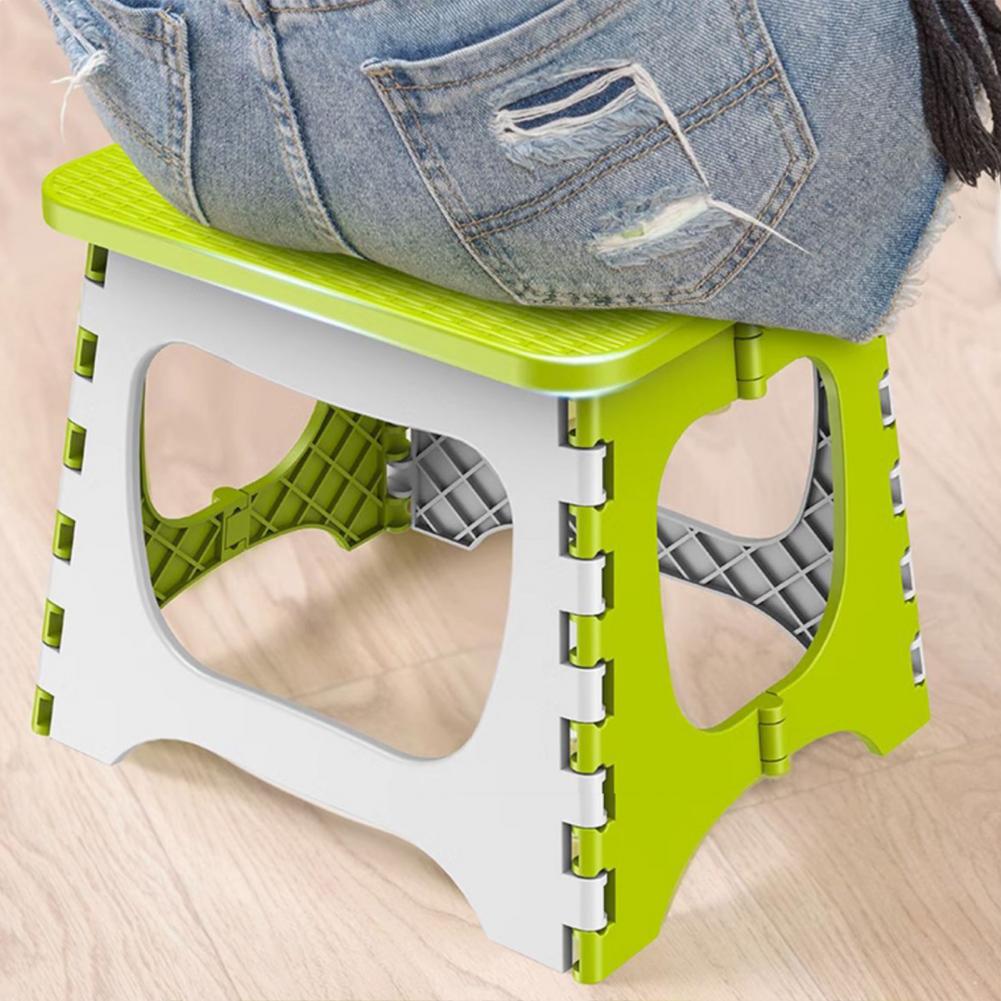 Hunting And Fishing Outdoor Chairs - Plastic Folding Stool With Handle Portable