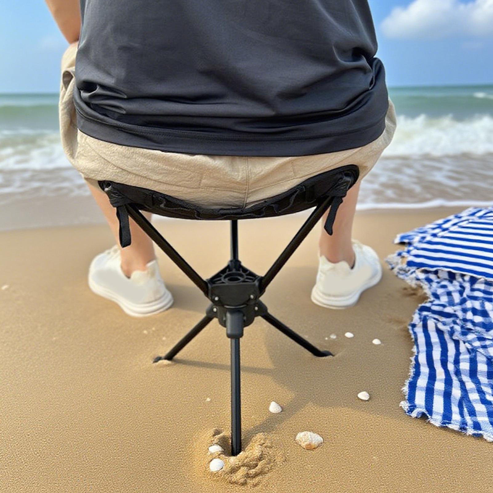 Hunting And Fishing Outdoor Chairs - Portable Folding Swivel Camping Chair, Lightweight