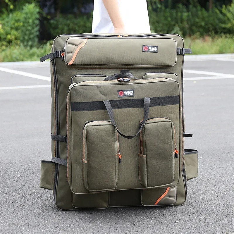 Hunting And Fishing Outdoor Chairs - Large Capacity Waterproof Fishing Backpack 1680D