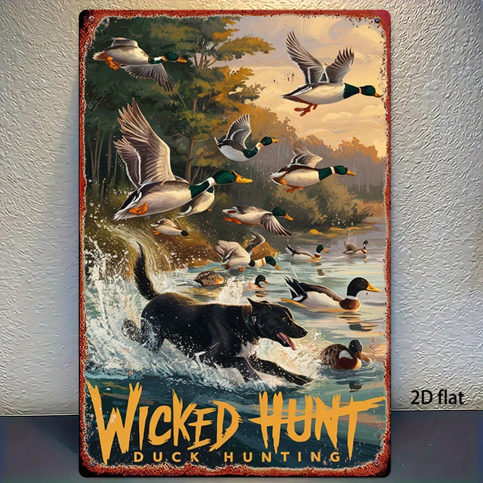 Wildman Hunting & Outdoor Vanderbijlpark - 2D Flat Vintage Hunting Duck Metal