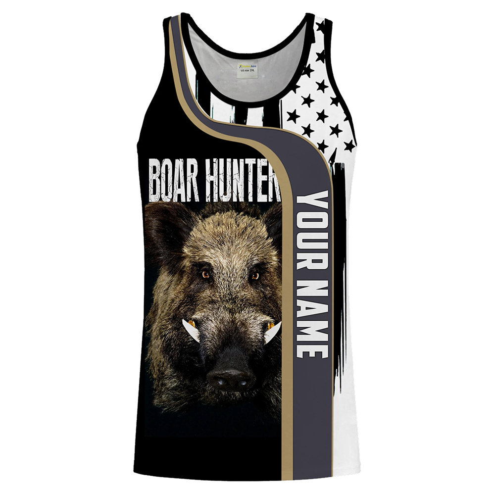 Custom Name Boar Hunter Tank T - Wildman Hunting & Outdoor Vanderbijlpark review and price