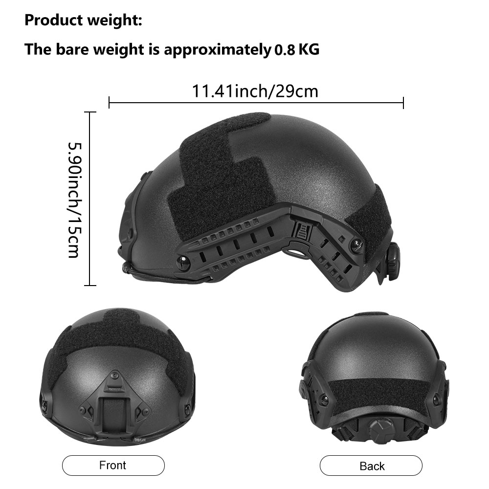 BOOIU Tactical Airsoft Helmet  - Outdoor Hunting Kit review and price