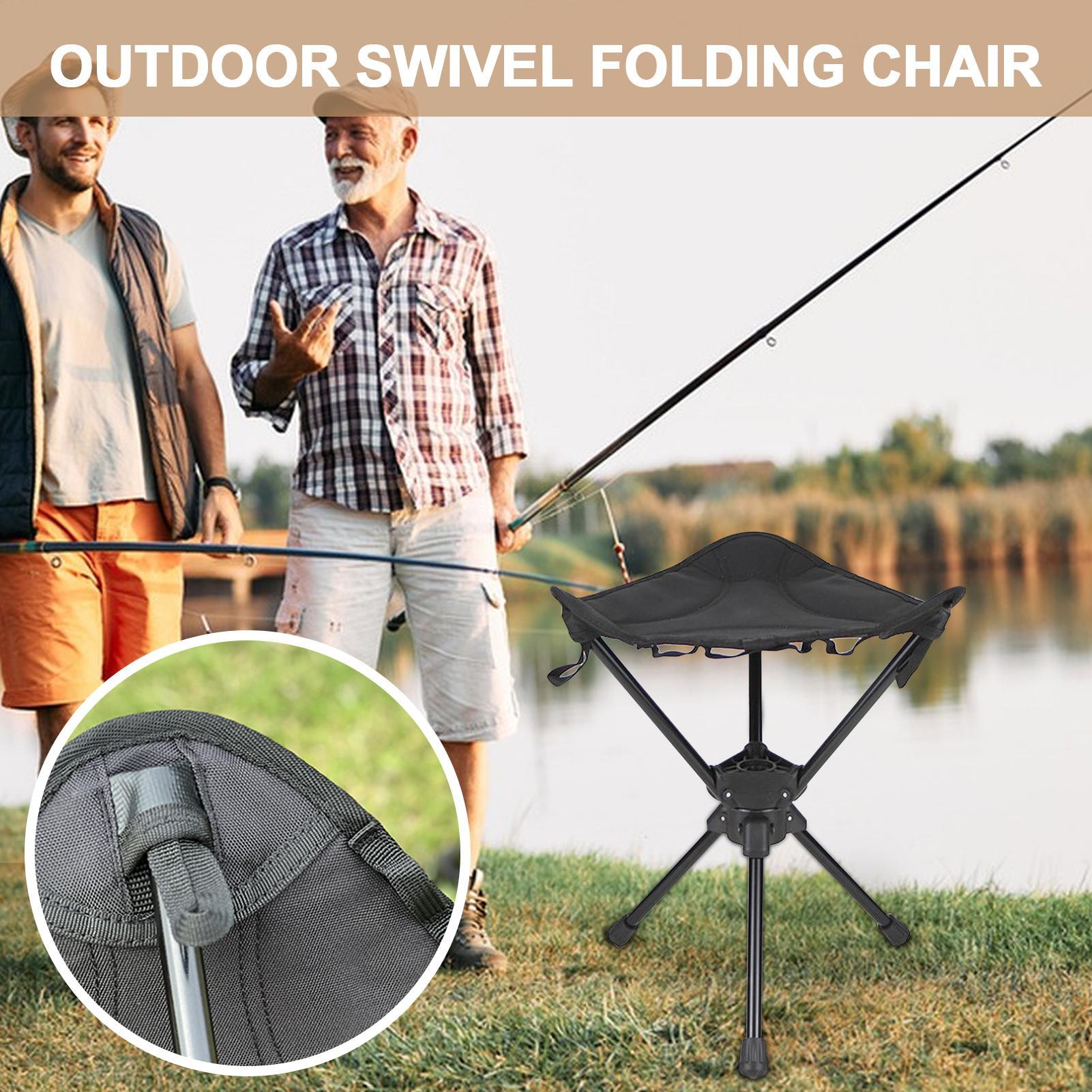 Portable Folding Swivel Campin - Hunting And Fishing Outdoor Chairs review and price