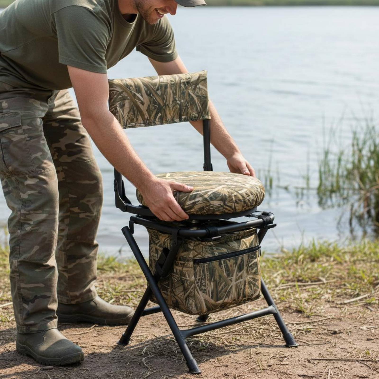Fishing Chair Foldable Folding - Hunting And Fishing Outdoor Chairs review and price