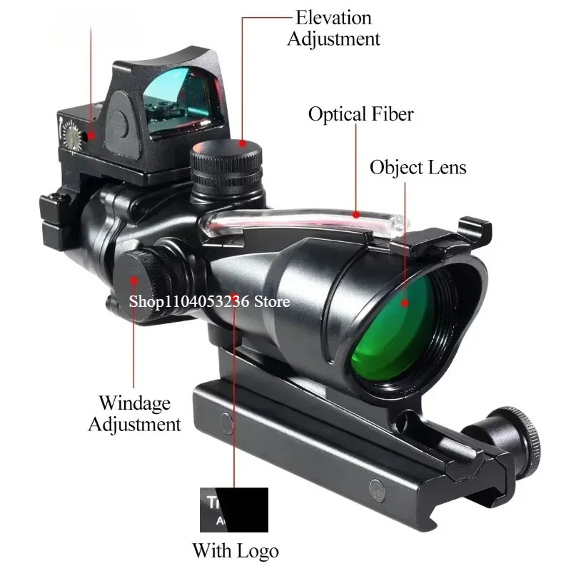 4X32 Sight with Red Dot Real F - Outdoor Hunting Lab review and price