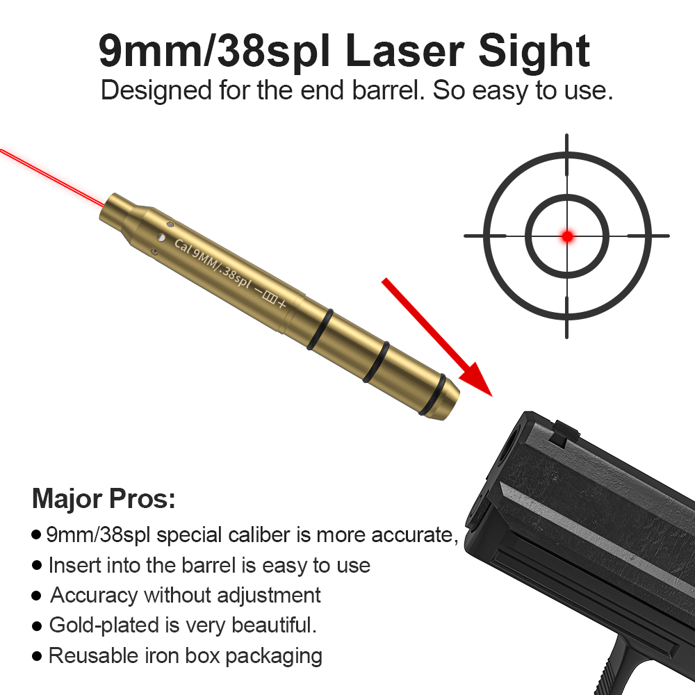 9MM/38SPL Red Laser Boresighte - Outdoor Hunting Lab review and price